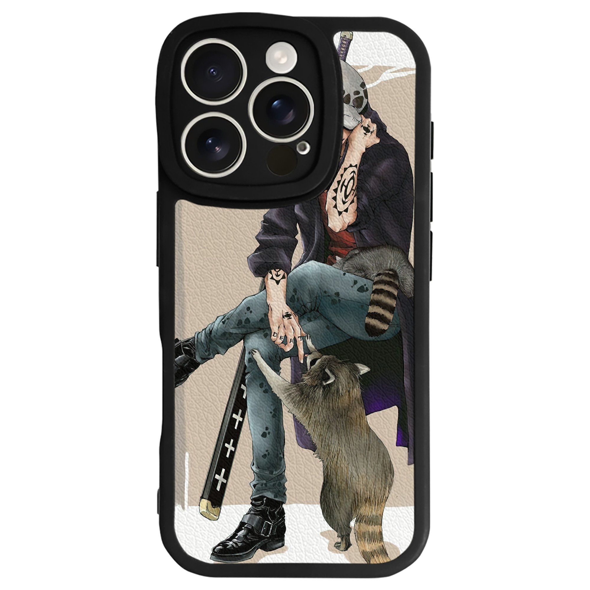 （画像用） ワンピース ONE PIECE 【iPhone 16シリーズ対応】シリコンスマホケース（レザー調） 材質：シリコン